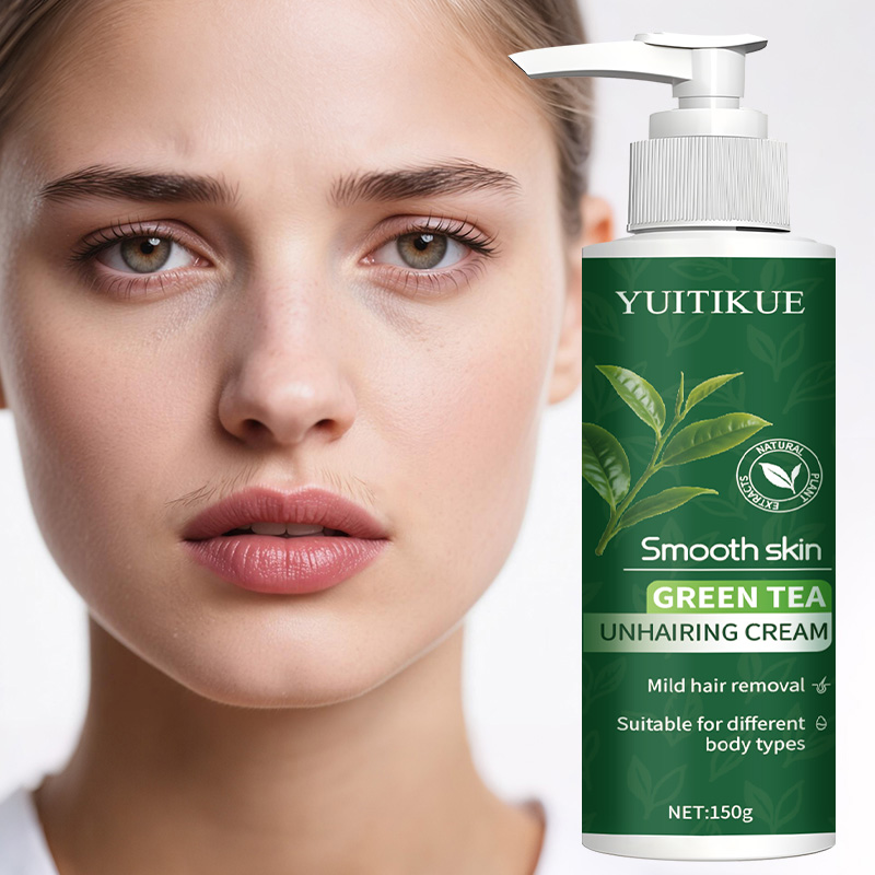Hair Care Lotion - YUITIKUE 녹차 제모 크림 150g, 모든