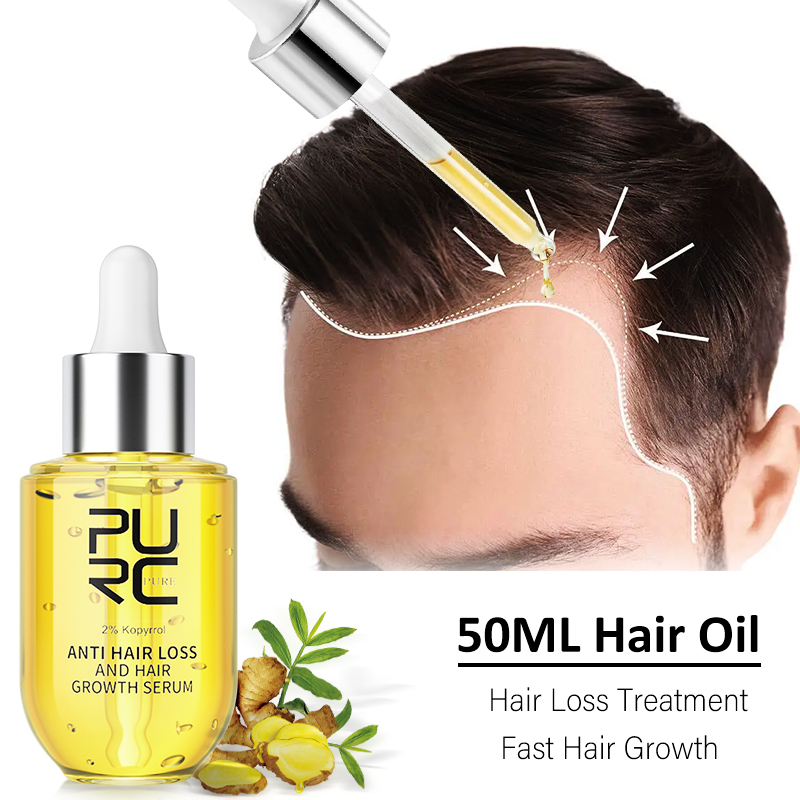 Hair Care Organic - PURC 비오틴 생강 모발 성장 제품