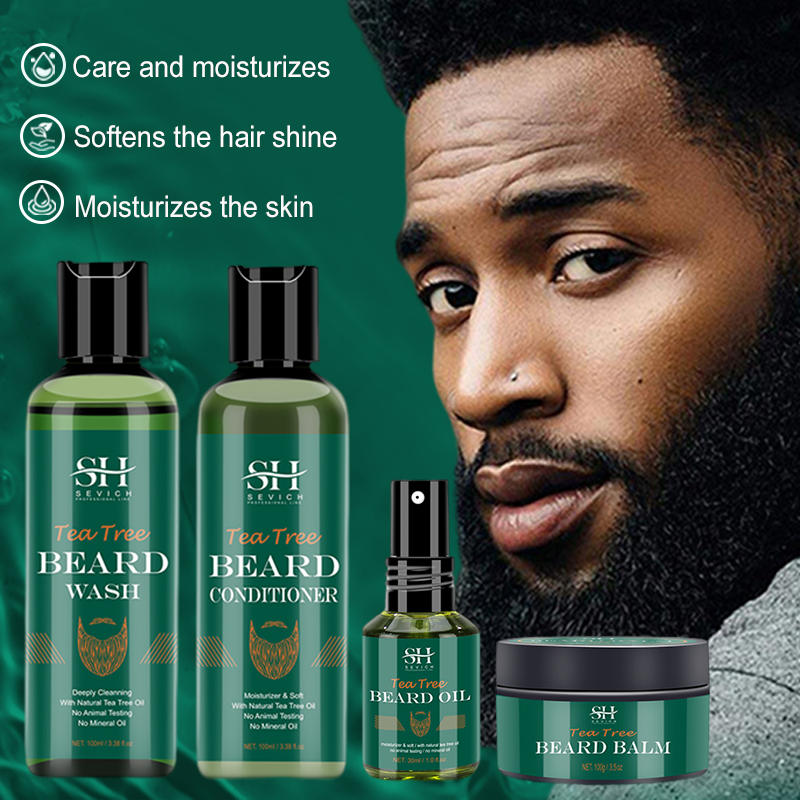 남성용 티 트리 비어드 오일 세트 천연 순수 식물 추출 - Hair Care Organic 리뷰 및 가격